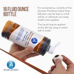 Dynarex Povidone Iodine Prep Solution USP, Effective Topical Antiseptic Liquid for Skin and Mucosa, Cleansing and Preparation, Brown, 1 - 16 Fluid Oz. Bottle