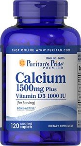 Calcium 1500 mg with Vitamin D - 120 Softgels