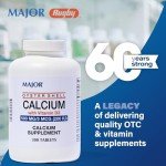 Oyster Shell Calcium with Vitamin D 500mg, 300 Tablets