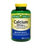 Calcium Plus Vitamin D Tablets 600 mg - 250 Count