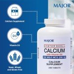 Oyster Shell Calcium with Vitamin D 500mg, 300 Tablets