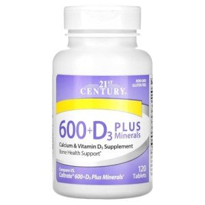 Calcium 600 with Vitamin D & Minerals, 120 Caplets