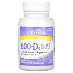 Calcium 600 with Vitamin D & Minerals, 120 Caplets