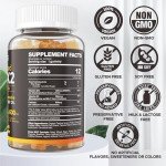 Vegan D3 K2 Gummies with Calcium - 120 Count