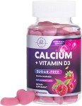 Sugar-Free Calcium Gummies with Vitamin D3 - 60 Count