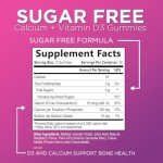 Sugar-Free Calcium Gummies with Vitamin D3 - 60 Count