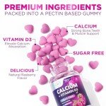 Sugar-Free Calcium Gummies with Vitamin D3 - 60 Count