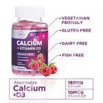 Sugar-Free Calcium Gummies with Vitamin D3 - 60 Count
