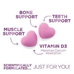 Sugar-Free Calcium Gummies with Vitamin D3 - 60 Count