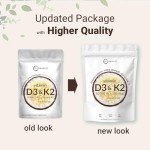 Vitamin D3 10000 IU with K2 Softgels - 2 Pack