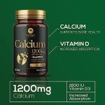 Calcium 1200 mg with Vitamin D3 - 60 Tablets
