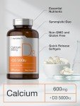 Calcium with Vitamin D3 Softgels - 600 mg