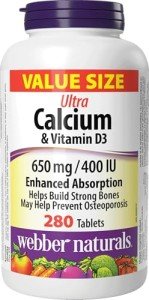Webber Naturals Ultra Calcium & Vitamin D3 Tablets