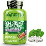 Naturelo Plant-Based Bone Health Supplement - 120 Veggie Caps