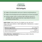 Nature's Bounty 1200mg Calcium Softgels, 100 Count
