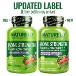 Naturelo Plant-Based Bone Health Supplement - 120 Veggie Caps