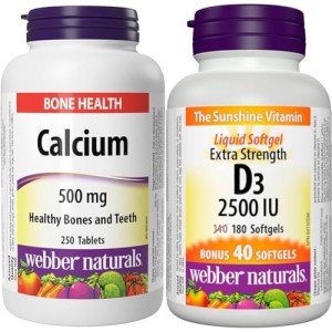 Calcium Carbonate & Vitamin D3 Supplement Bundle