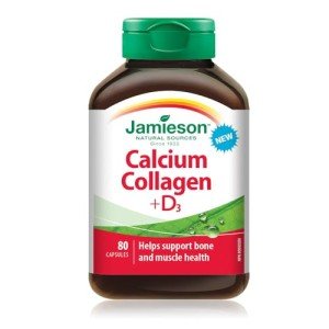 Jamieson Calcium Collagen with Vitamin D3 80 Caplets
