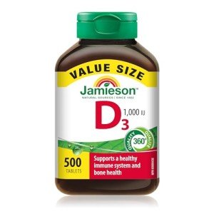 Jamieson 1000IU Vitamin D Tablets - 500 Count