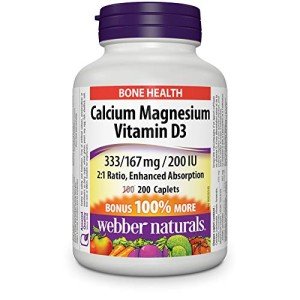Calcium Magnesium Vitamin D3 Enhanced Absorption 200 Caplets