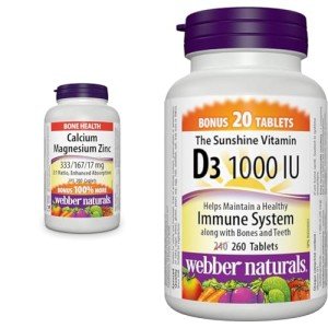Webber Naturals Calcium, Magnesium & Zinc Caplets