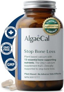 AlgaeCal Plant-Based Calcium with Vitamin D3, 90 Caps