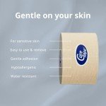 CureTape® Gentle | Kinesiology Tape for Hyper Sensitive Skin | Gentle Adhesion | 100% Hypoallergenic Water Resistant K Tape | for Thin Skin, Elderly or Children | Gentle to Remove | Medical KTape