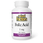 Folic Acid 1 mg Prenatal Supplement - 180 Tablets
