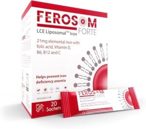 Ferosom Forte Liposomal Iron Supplement Powder - Berry