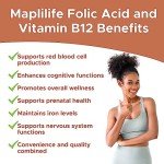 MapleLife Folic Acid & B12 - Energy Support Tablets