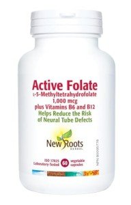 Active Folic Acid Supplement with B6 & B12 – 60 Capsules