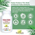 Active Folic Acid Supplement with B6 & B12 – 60 Capsules