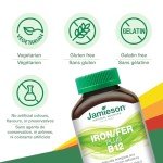 Jamieson Iron & Vitamin B12 Chewables, Tropical Flavor
