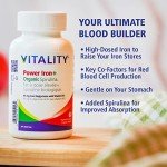 Vitality Power Iron & Spirulina Veg Capsules