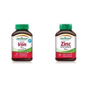 Jamieson Gentle Iron 28mg & Zinc 50mg Combo