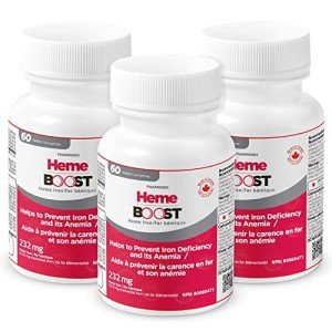 HemeBoost High Potency Iron Supplement Tablets, 180 Count