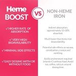 HemeBoost High Potency Iron Supplement Tablets, 180 Count