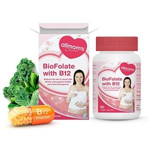 Vegan Folic Acid Supplement with Vitamin B12 - 90 Tablets