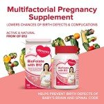 Vegan Folic Acid Supplement with Vitamin B12 - 90 Tablets