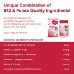 Vegan Folic Acid Supplement with Vitamin B12 - 90 Tablets