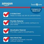 Amazon Basic Care Flexible Fabric Adhesive Bandages, First Aid and Wound Care Supplies, Assorted Sizes, 100 Count