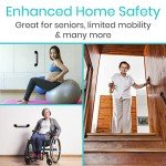 Vive Grab Bar for Bathtubs and Showers - Handicap Bathroom Safety Handrail for Elderly - Wall Senior Rail Handle for Tub, Toilet, Bath