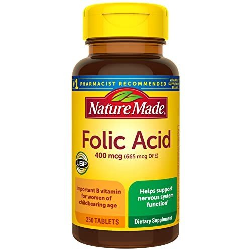 Nature Made Folic Acid 400mcg - 250 Tablets