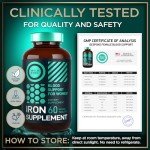 Iron & Folic Acid Supplements for Women - 60 Tablets