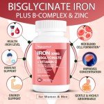 Vegan Iron Bisglycinate with Vitamin C & B12