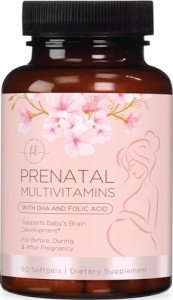 Prenatal Multivitamins with Folic Acid & DHA – 60 Softgels