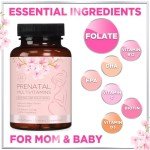 Prenatal Multivitamins with Folic Acid & DHA – 60 Softgels
