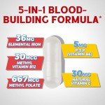 Iron Supplement with Vitamins for Energy Support – 60 Vegan Caps