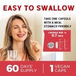 Iron Supplement with Vitamins for Energy Support – 60 Vegan Caps