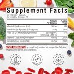 Iron Supplement with Vitamins for Energy Support – 60 Vegan Caps